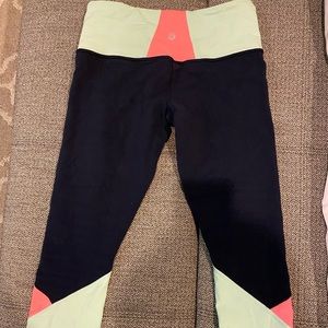 Bundle sale! 2 Lululemon crops and 1 tank!